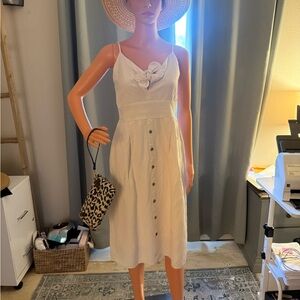 Express White Midi Dress for Effortless Elegance